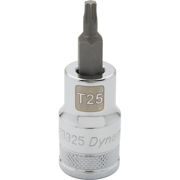 Tools 1/2 Drive Torx Head, T25 Bit Regular Length, Chrome Socket